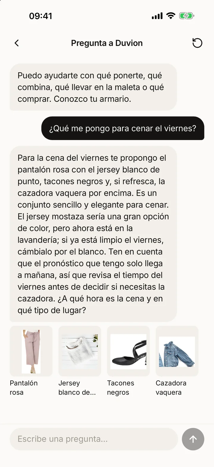 Pregunta por mañana.