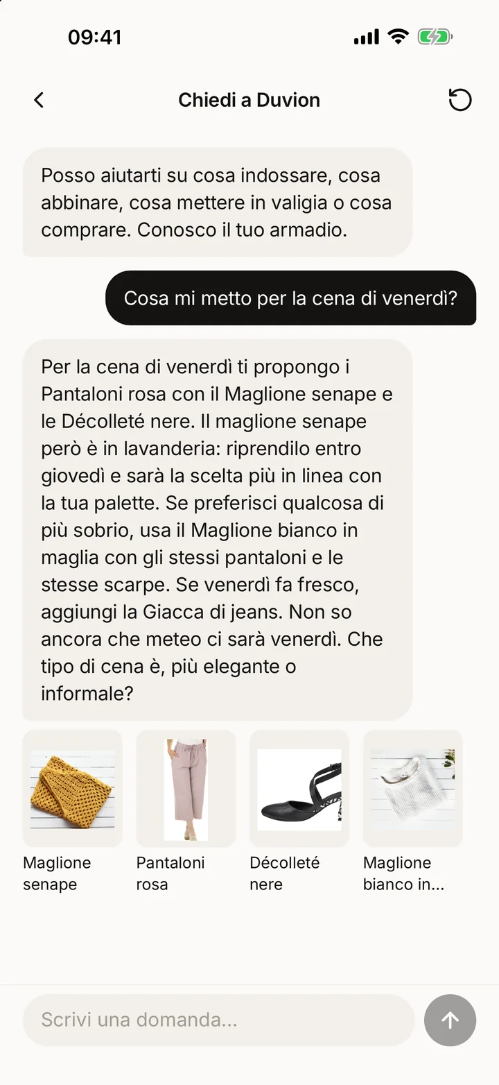 Chiedi per domani.